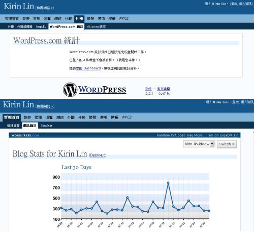 WordPress.com Stats Plugin 1.1