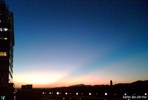 夏末傍晚的天空