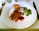 Char-grilled USDA Rib-eye, Oxtail Cottage Pie, Watercress Salad and Marrow Jus