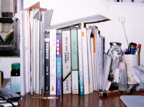 書架上的書